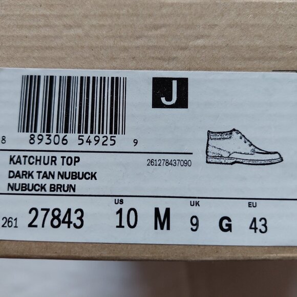 Clarks Katchur Top Dark Tan Nubuck Boots For Men  (Tan , 10) - Picture 5 of 6